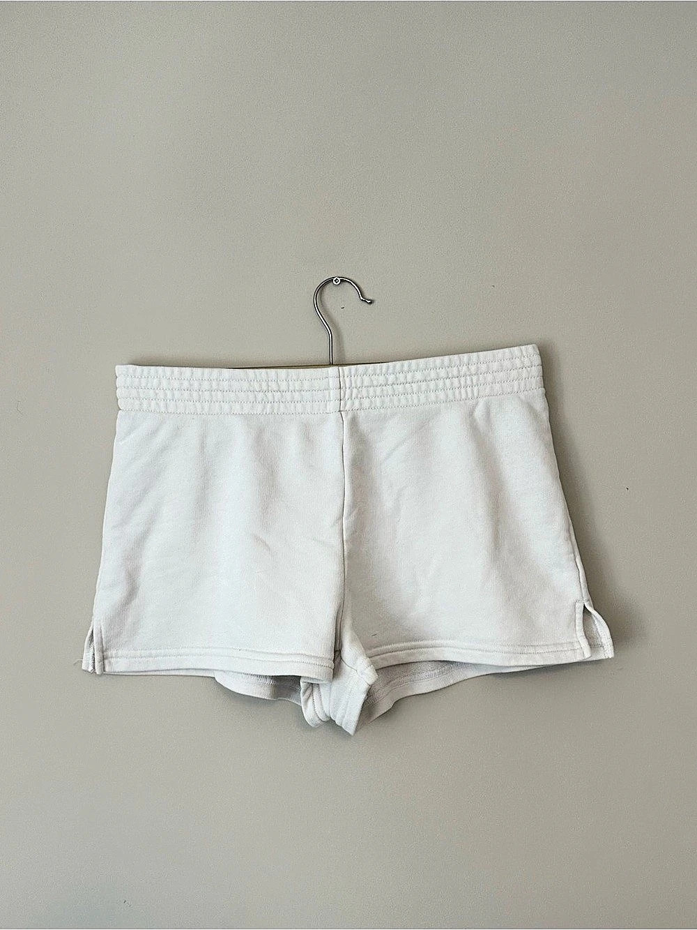 TNA Aritzia AIRY Athletic Sweatshorts in White  from Aritzia